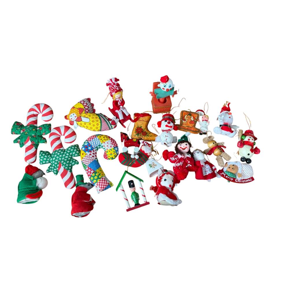 Vintage 1970s‎ ornament collection all different kitschy retro unique
